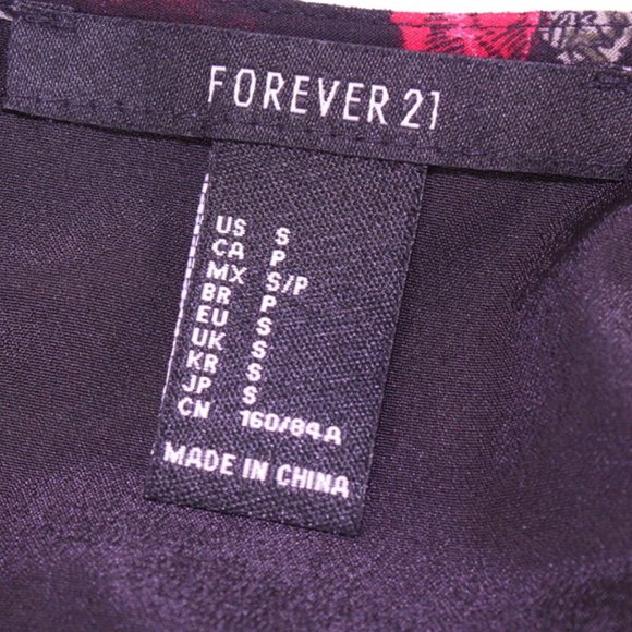 Black Sun Dress with Red Floral Design - Picture 4 of 5